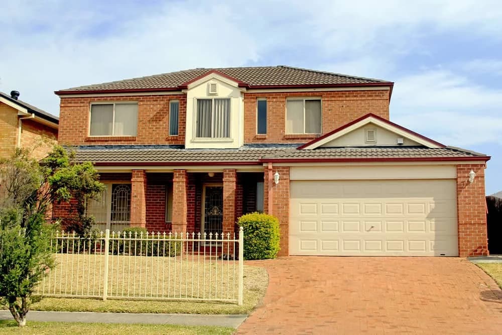 Red brick two storey house